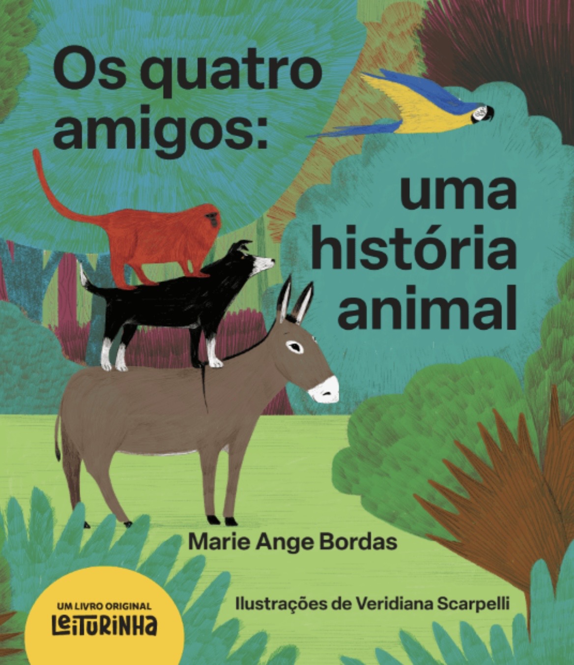 Capa de Os quatro amigos: uma história animal