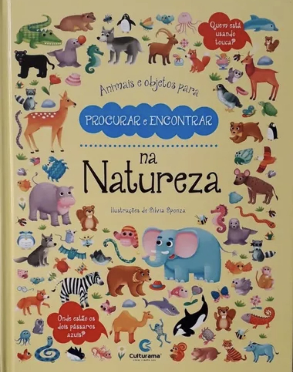 Capa de Animais e objetos para procura e encontrar na natureza