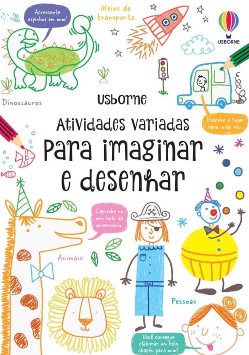 Capa de Atividade variadas para imaginar e desenhar