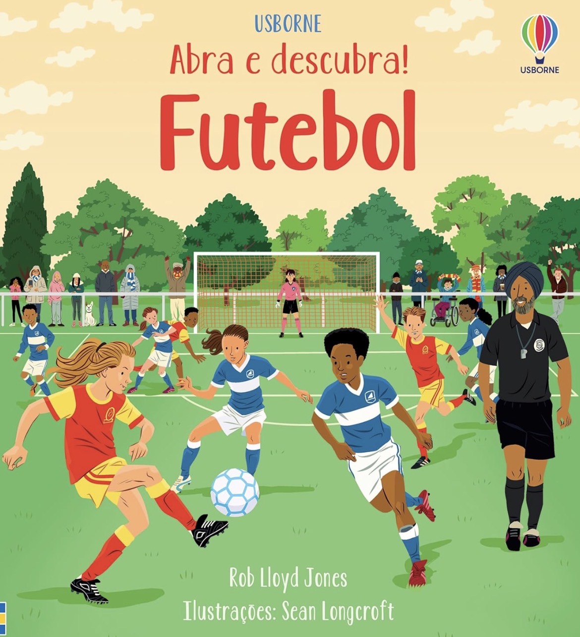 Capa de Abra e descubra - futebol