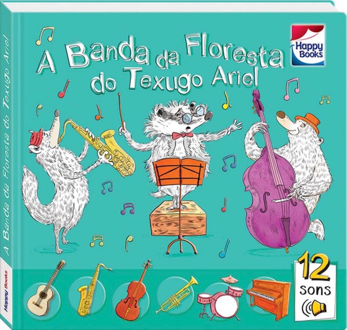 Capa de Aprendizado musical: a banda da floresta do texugo ariel