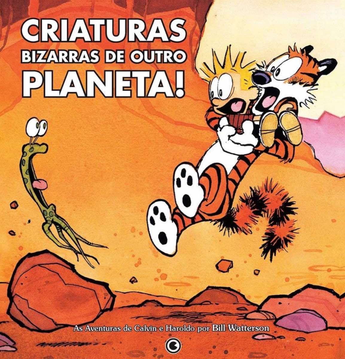 Capa de Calvin e Haroldo- Criaturas bizarras de outro planeta!