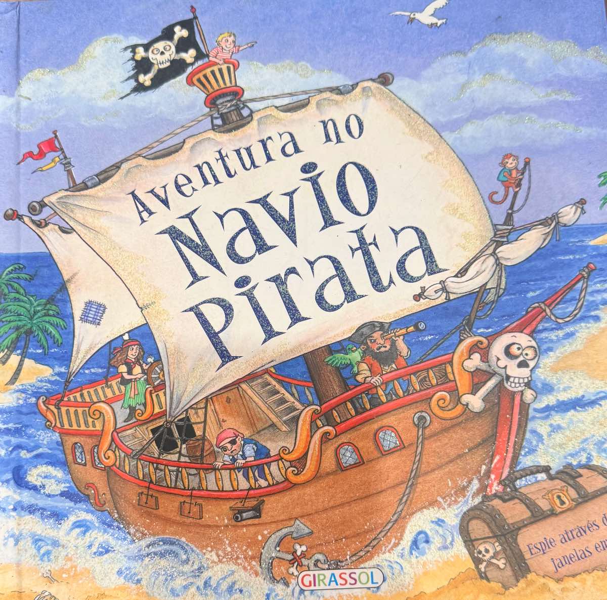 Capa de Aventura no navio pirata