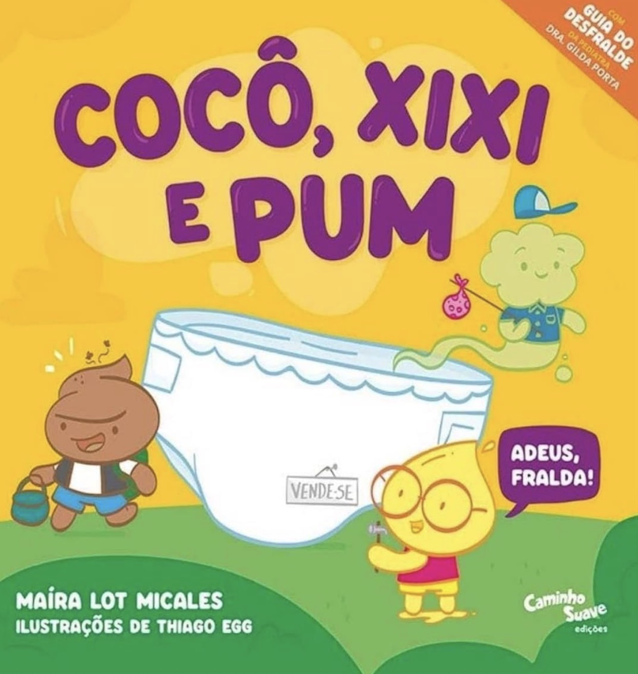 Capa de Cocô, xixi e pum: adeus, fralda!