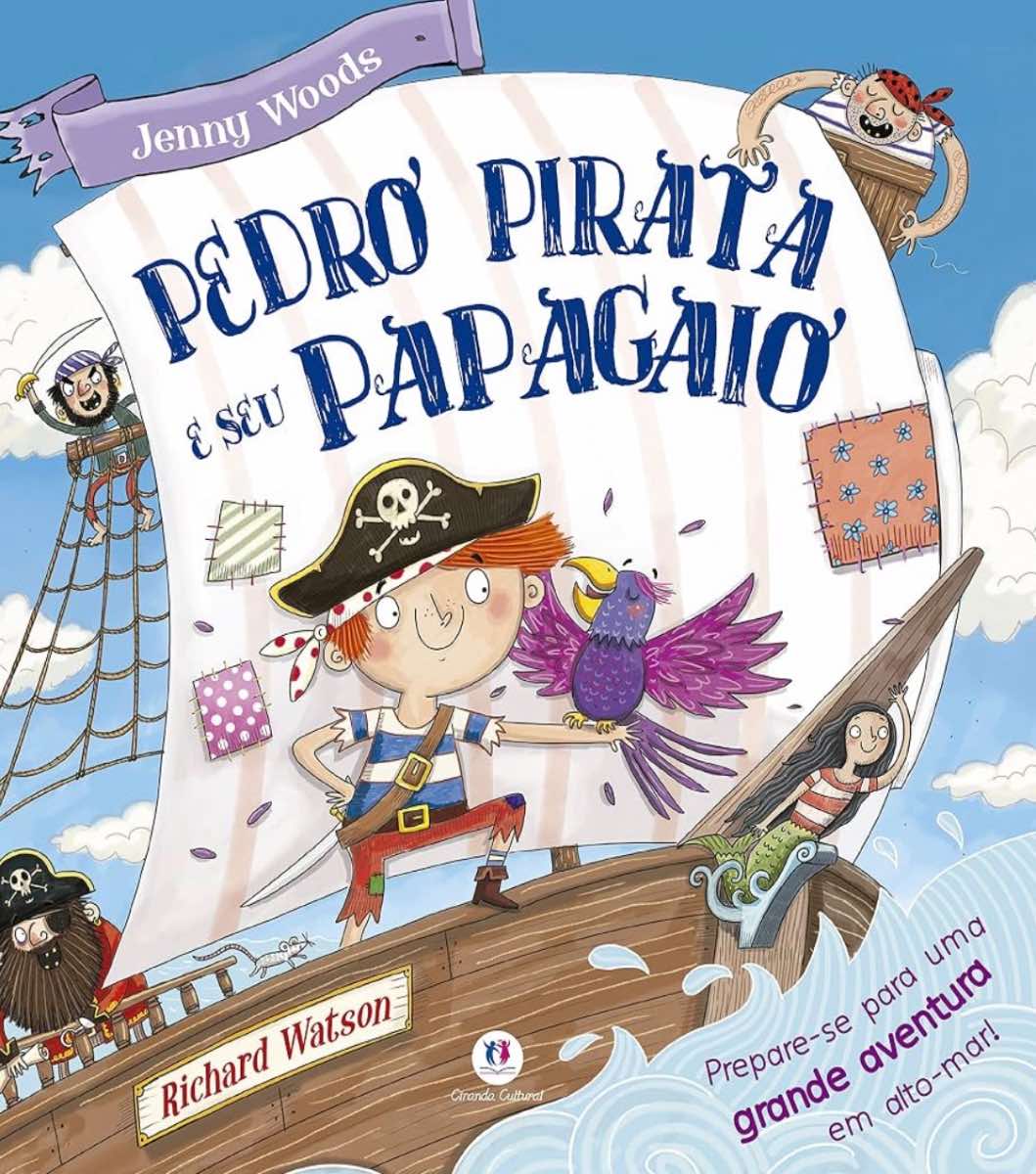 Capa de Pedro pirata e seu papagaio