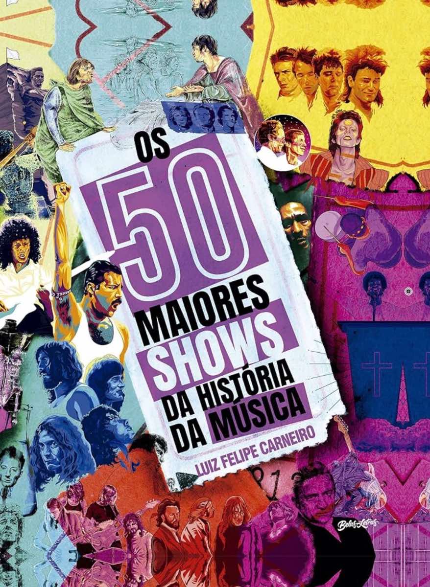 Capa de Os 50 maiores shows da história da música