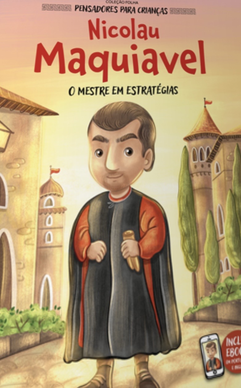 Capa de Nicolau Maquiavel - o mestre das estratégias