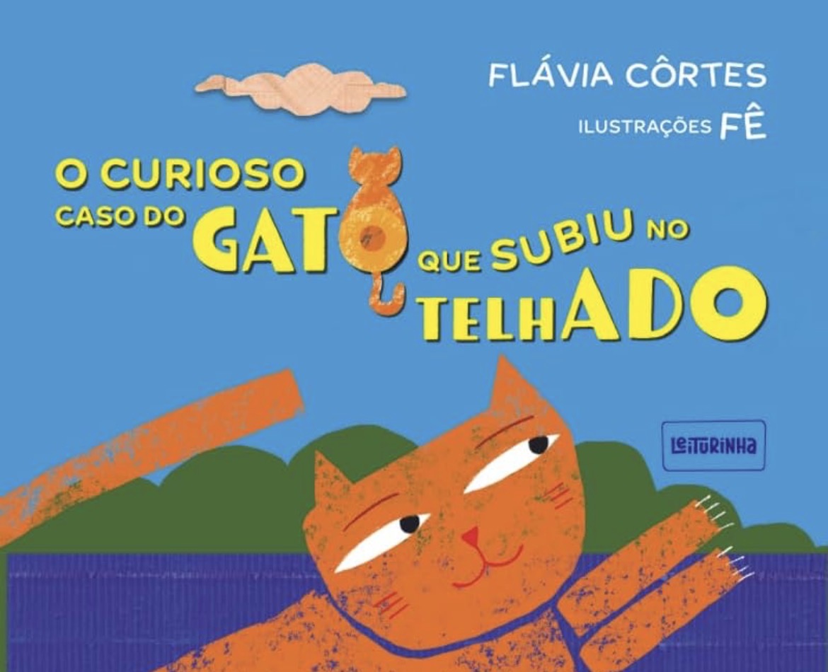 Capa de O curioso caso do gato que subiu no telhado
