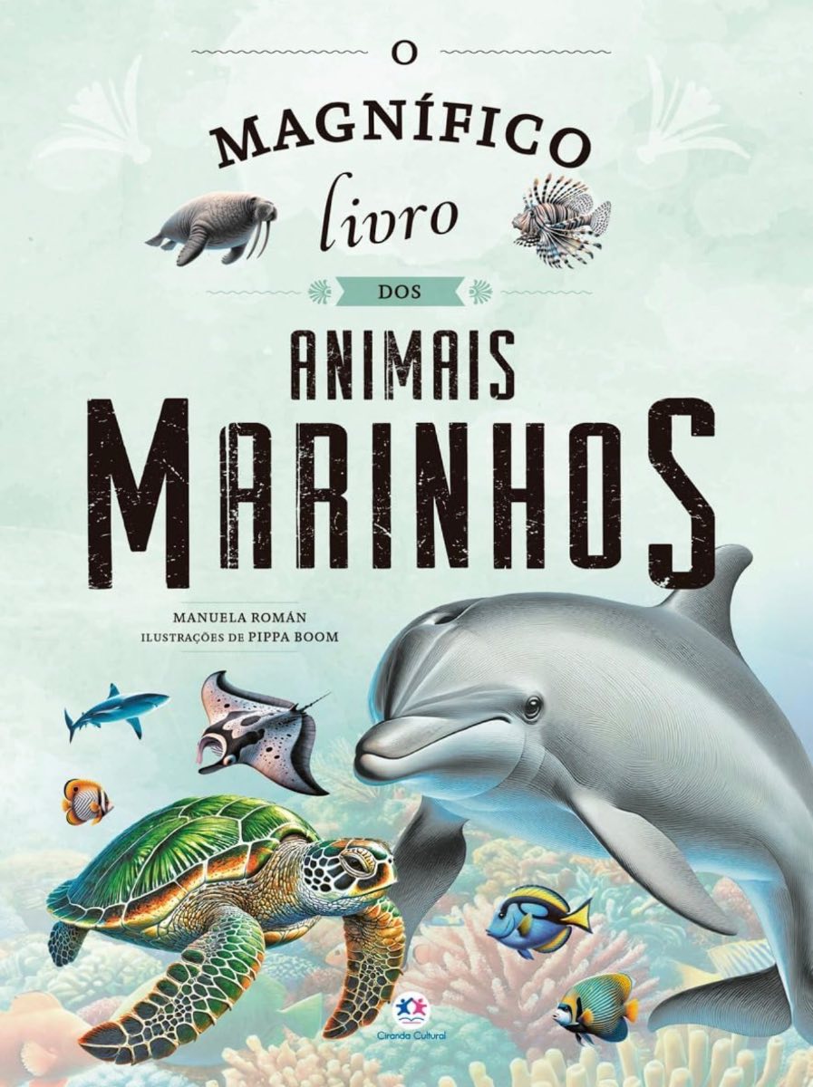 Capa de O magnífico livro dos animais marinhos