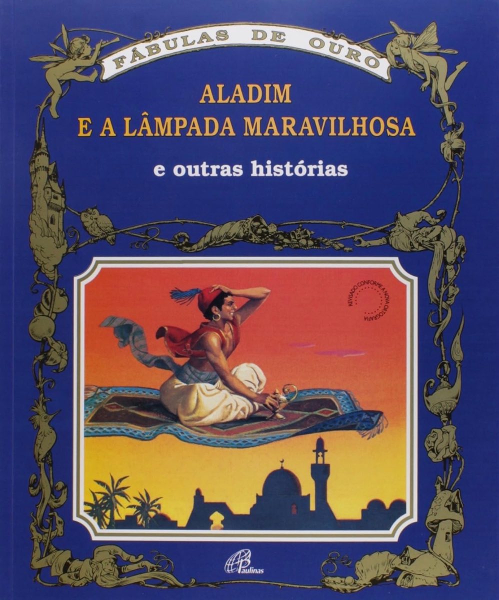 Capa de Aladim e a lâmpada maravilhosa