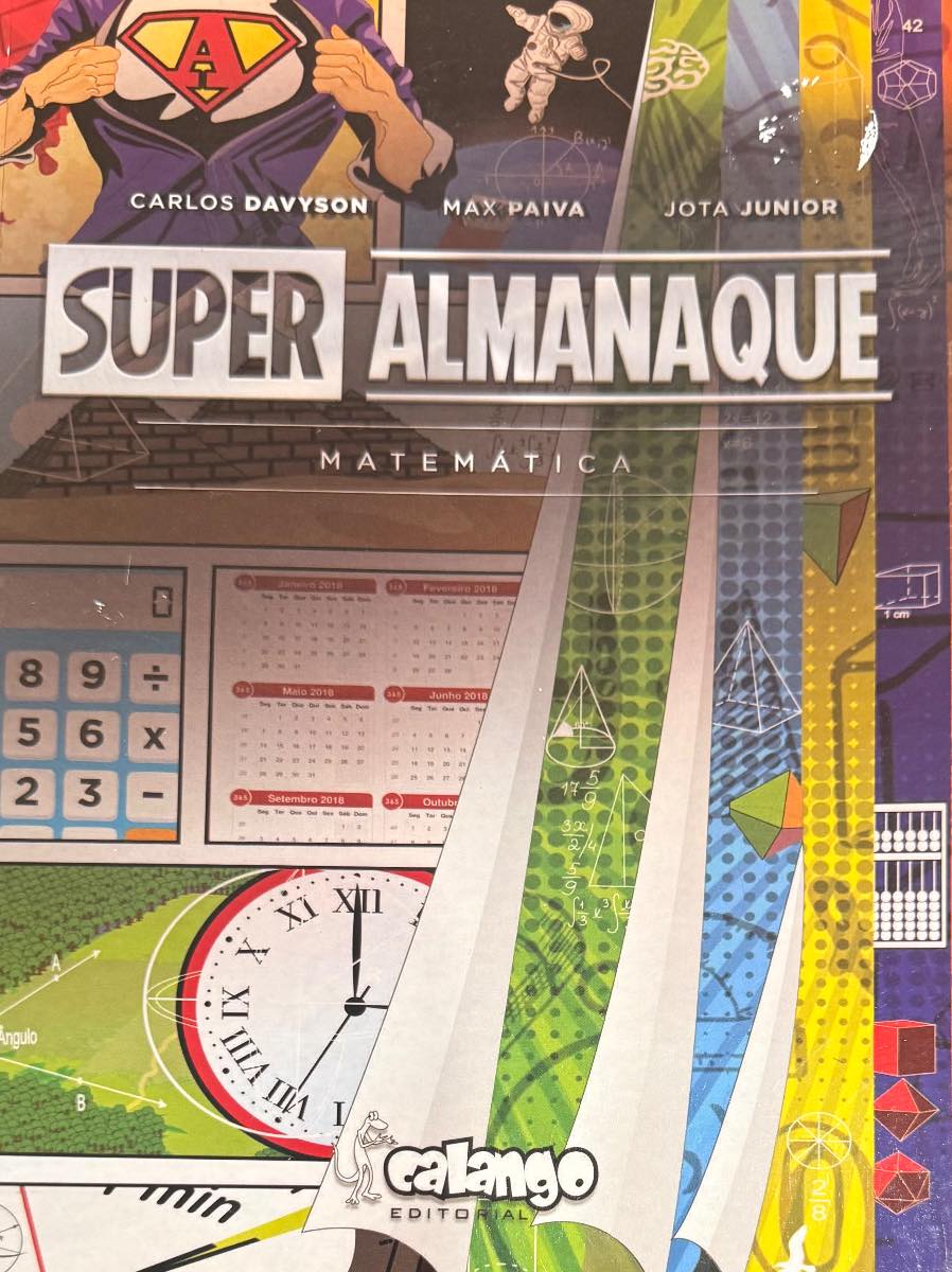Capa de Super almanaque ilustrado de matemática