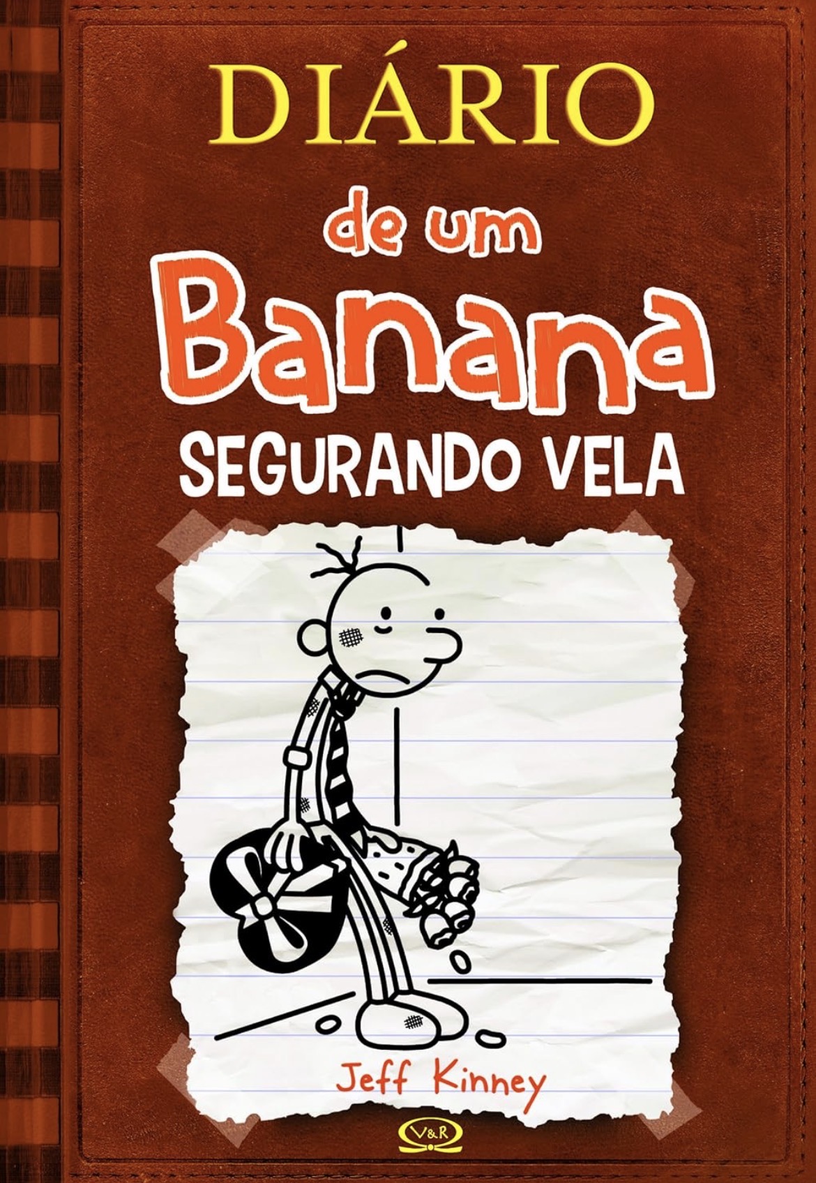 Capa de Diário de um Banana -segurando vela