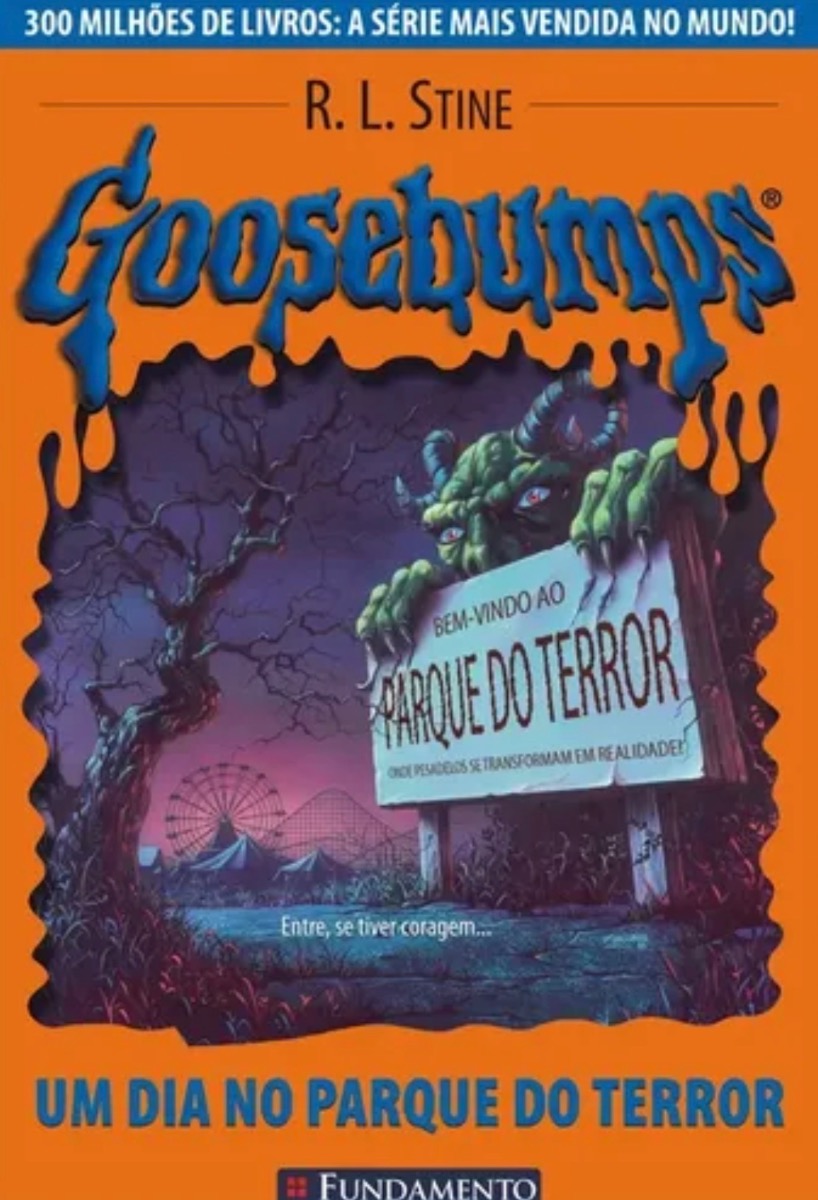 Capa de Goosebumps: Um dia no parque do terror