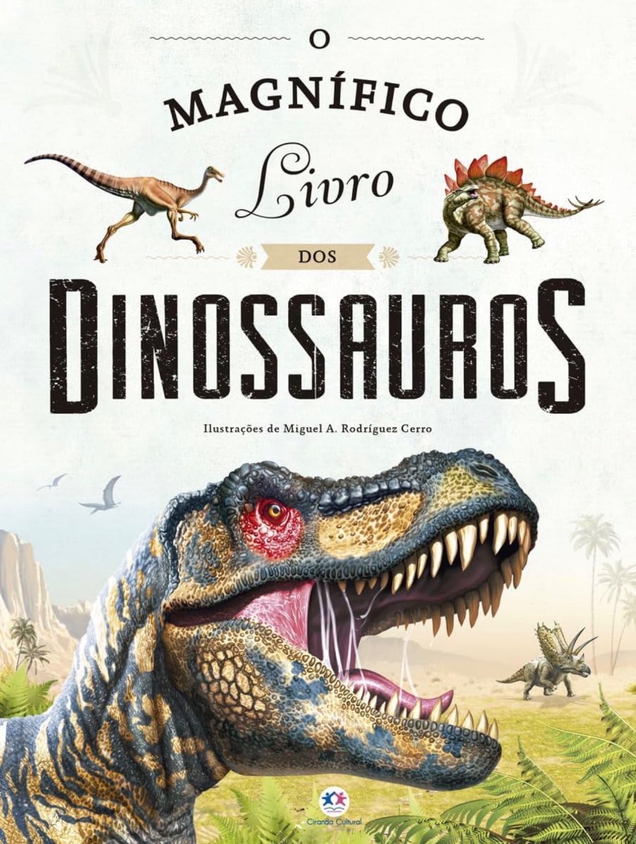 Capa de O magnífico livro dos Dinossauros
